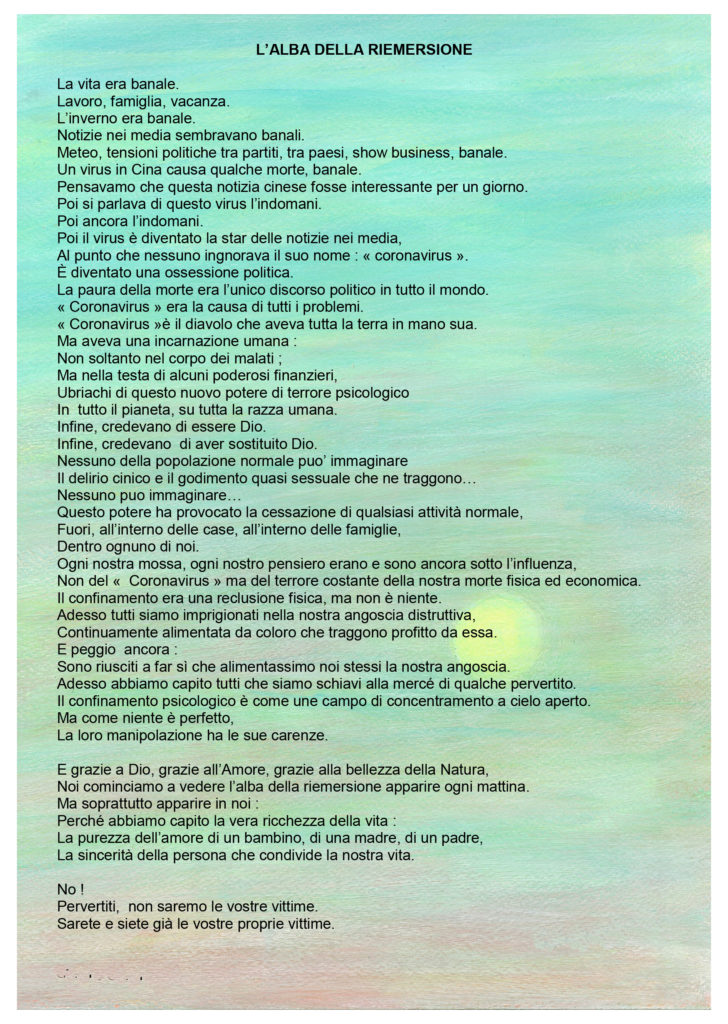 L'Alba della riemersione