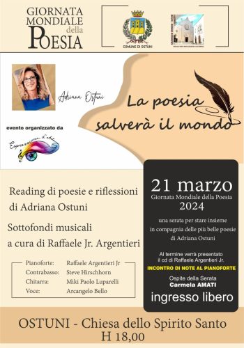 21 marzo Giornata Internazionale della Poesia