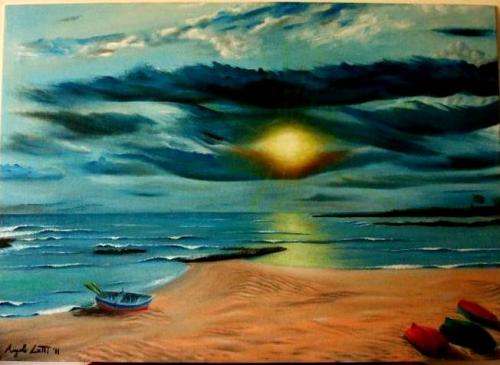 Elementi eterni - olio su tela 50x70
